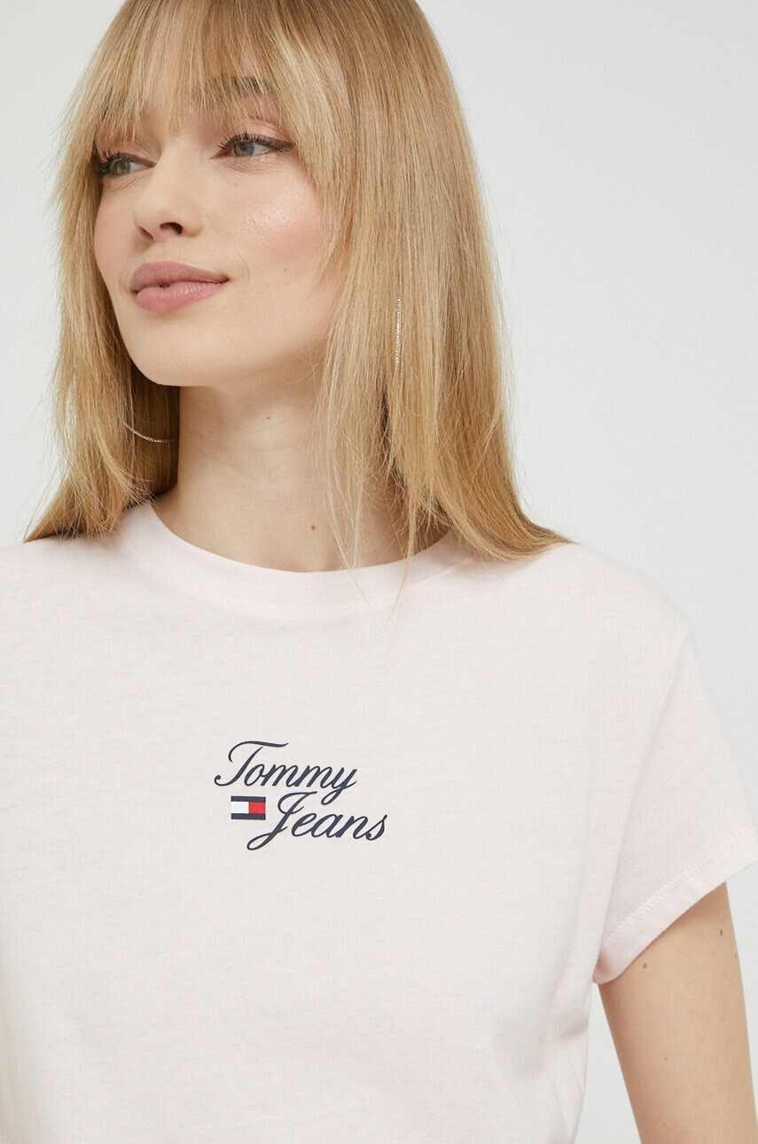 Tommy Jeans Тениска в розово - Pepit.bg