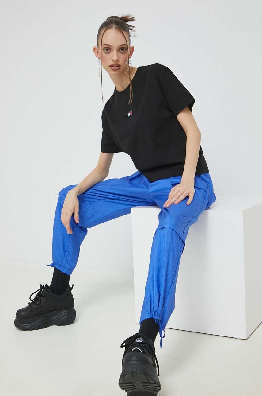 Tommy Jeans Тениска в черно - Pepit.bg