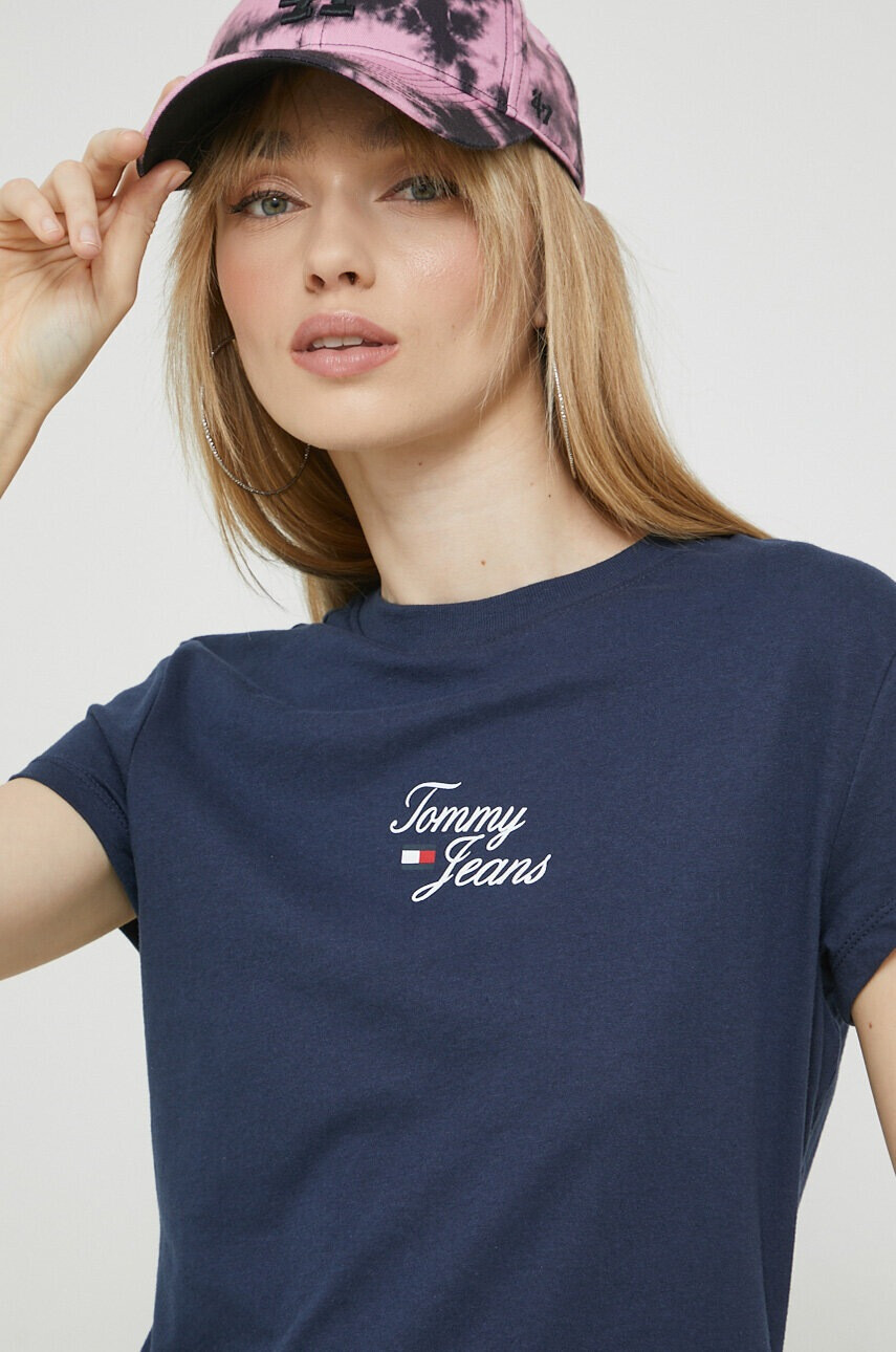 Tommy Jeans Тениска в тъмносиньо - Pepit.bg