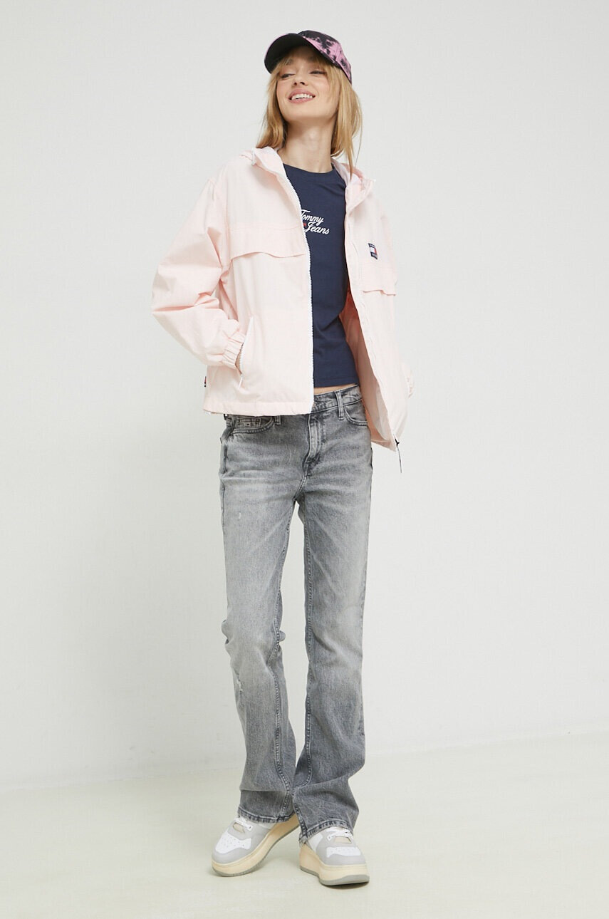 Tommy Jeans Тениска в тъмносиньо - Pepit.bg
