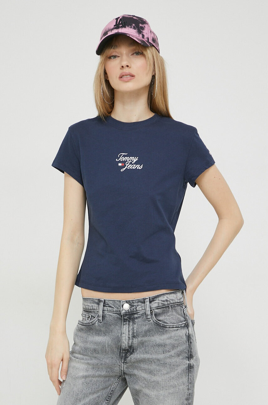 Tommy Jeans Тениска в тъмносиньо - Pepit.bg