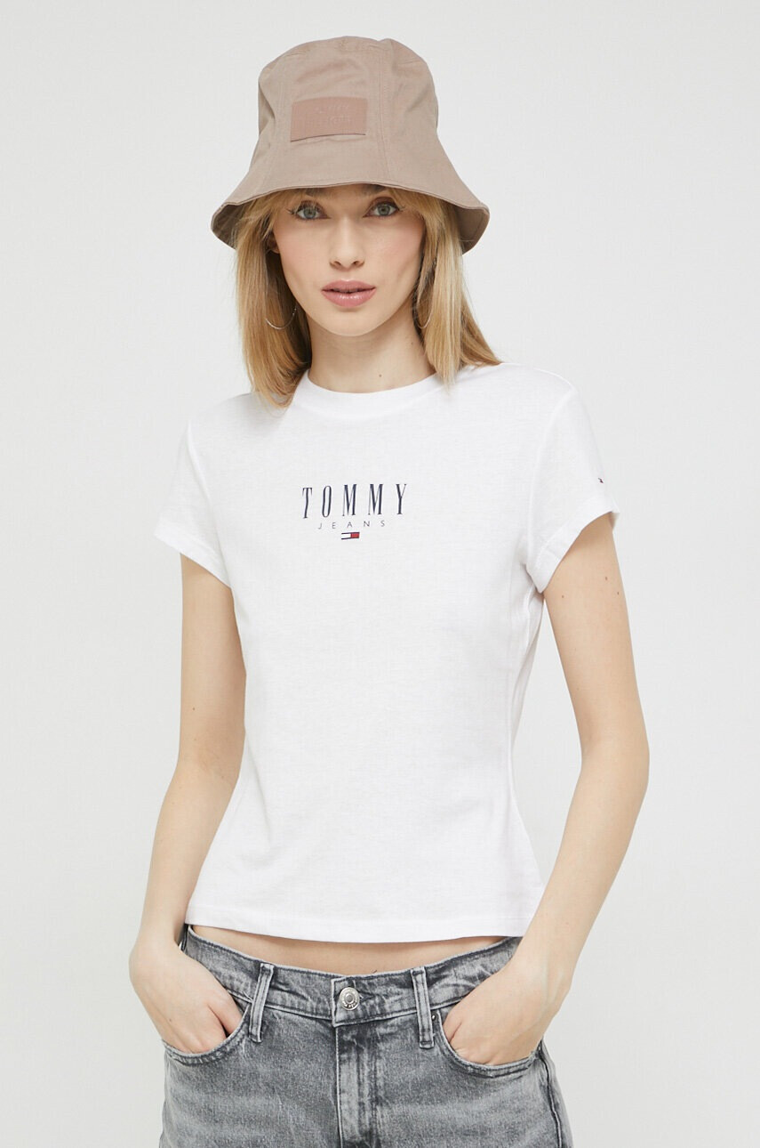 Tommy Jeans Тениска в бяло - Pepit.bg