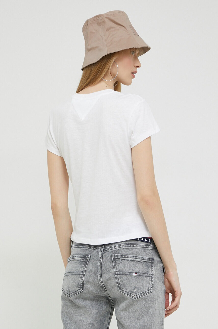 Tommy Jeans Тениска в бяло - Pepit.bg