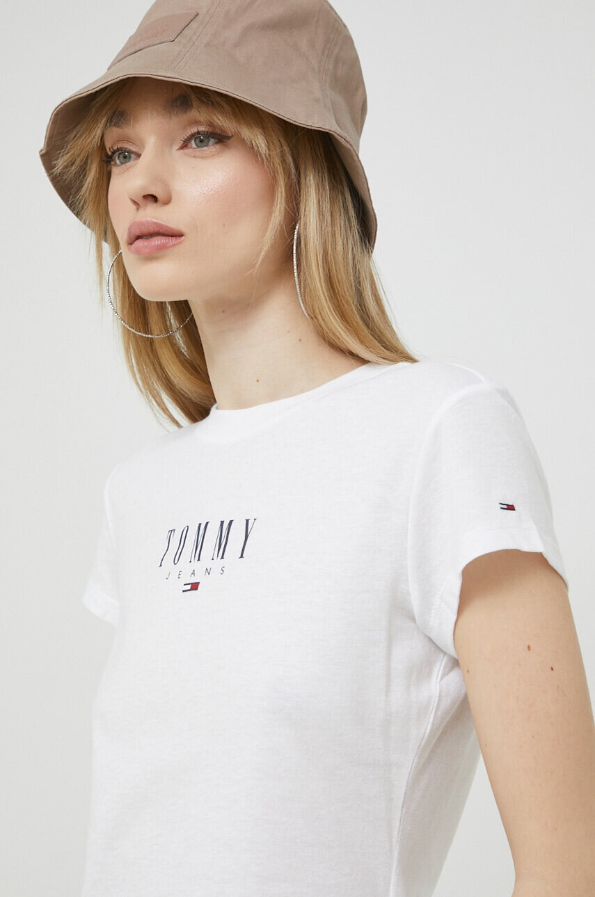 Tommy Jeans Тениска в бяло - Pepit.bg