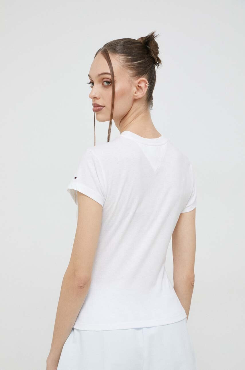 Tommy Jeans Тениска в бяло - Pepit.bg