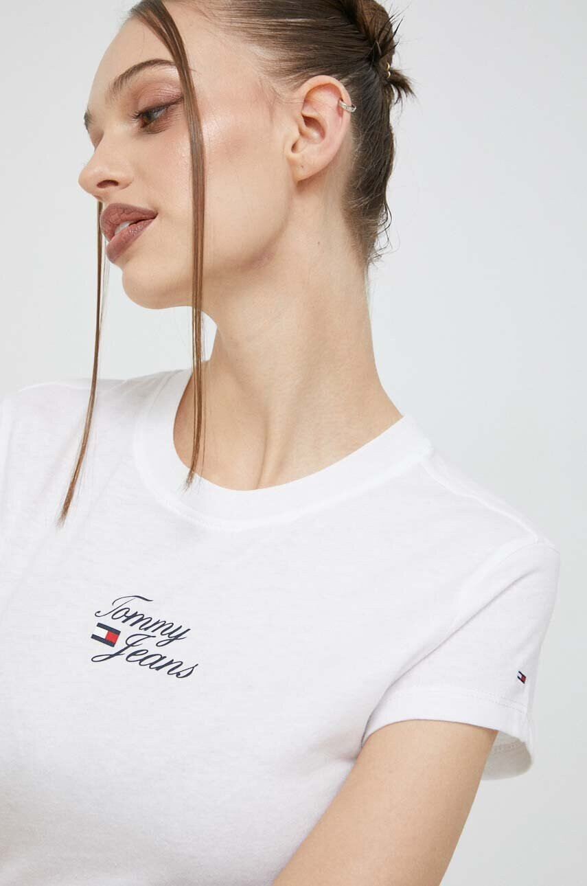 Tommy Jeans Тениска в бяло - Pepit.bg