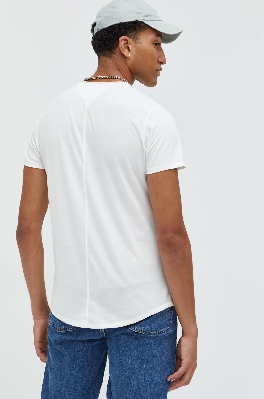 Tommy Jeans Тениска в бежово меланж на - Pepit.bg