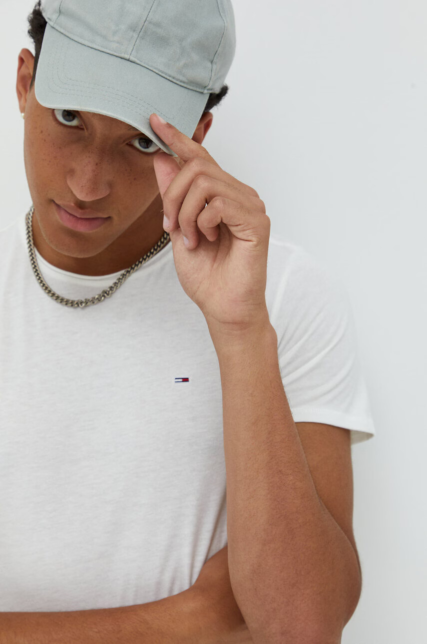 Tommy Jeans Тениска в бежово меланж на - Pepit.bg