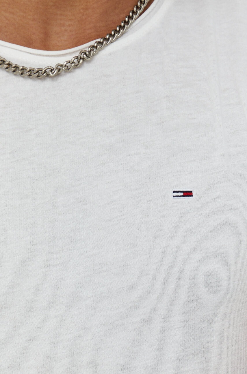 Tommy Jeans Тениска в бежово меланж на - Pepit.bg