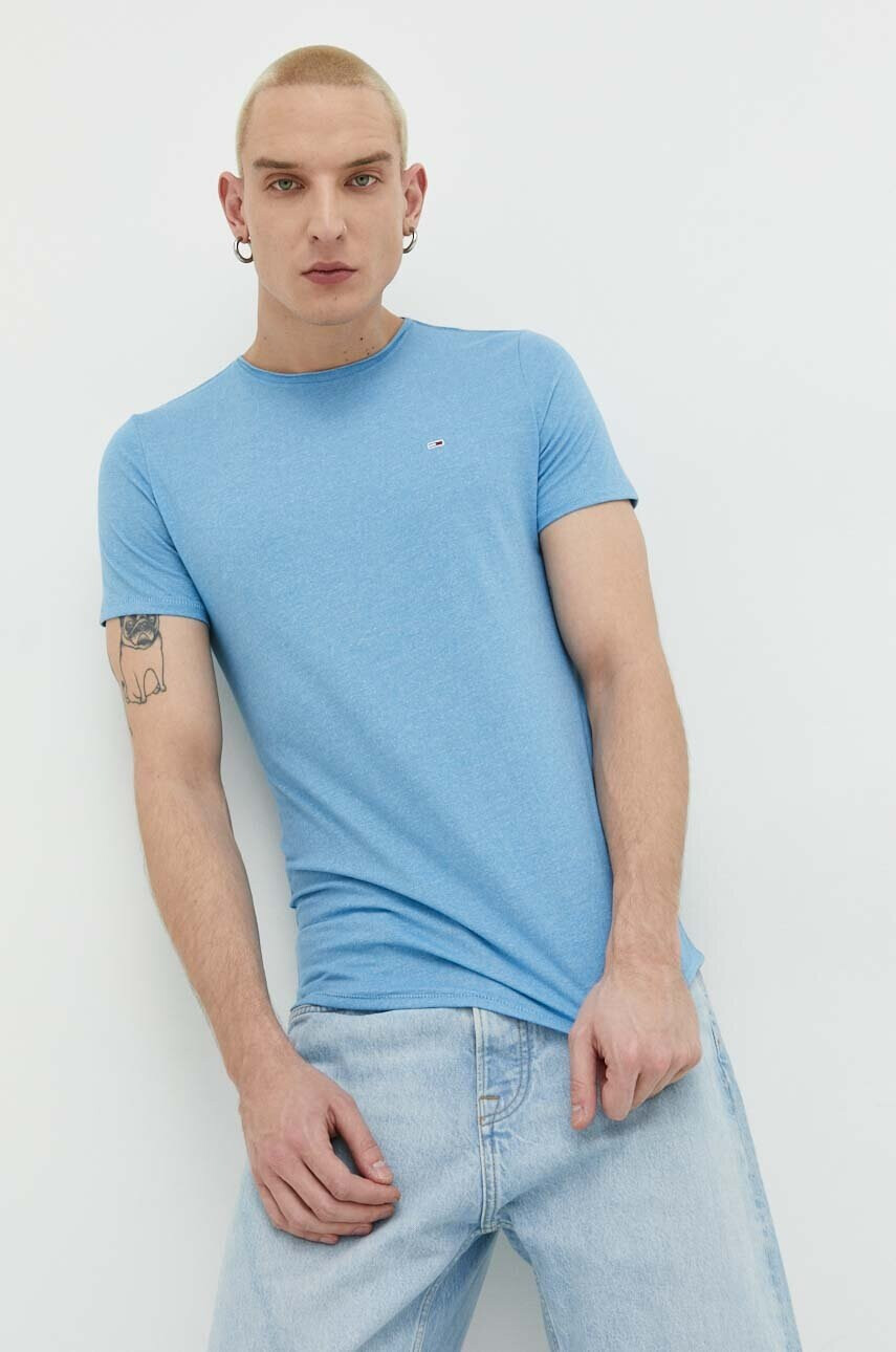 Tommy Jeans Тениска в тъмносиньо - Pepit.bg