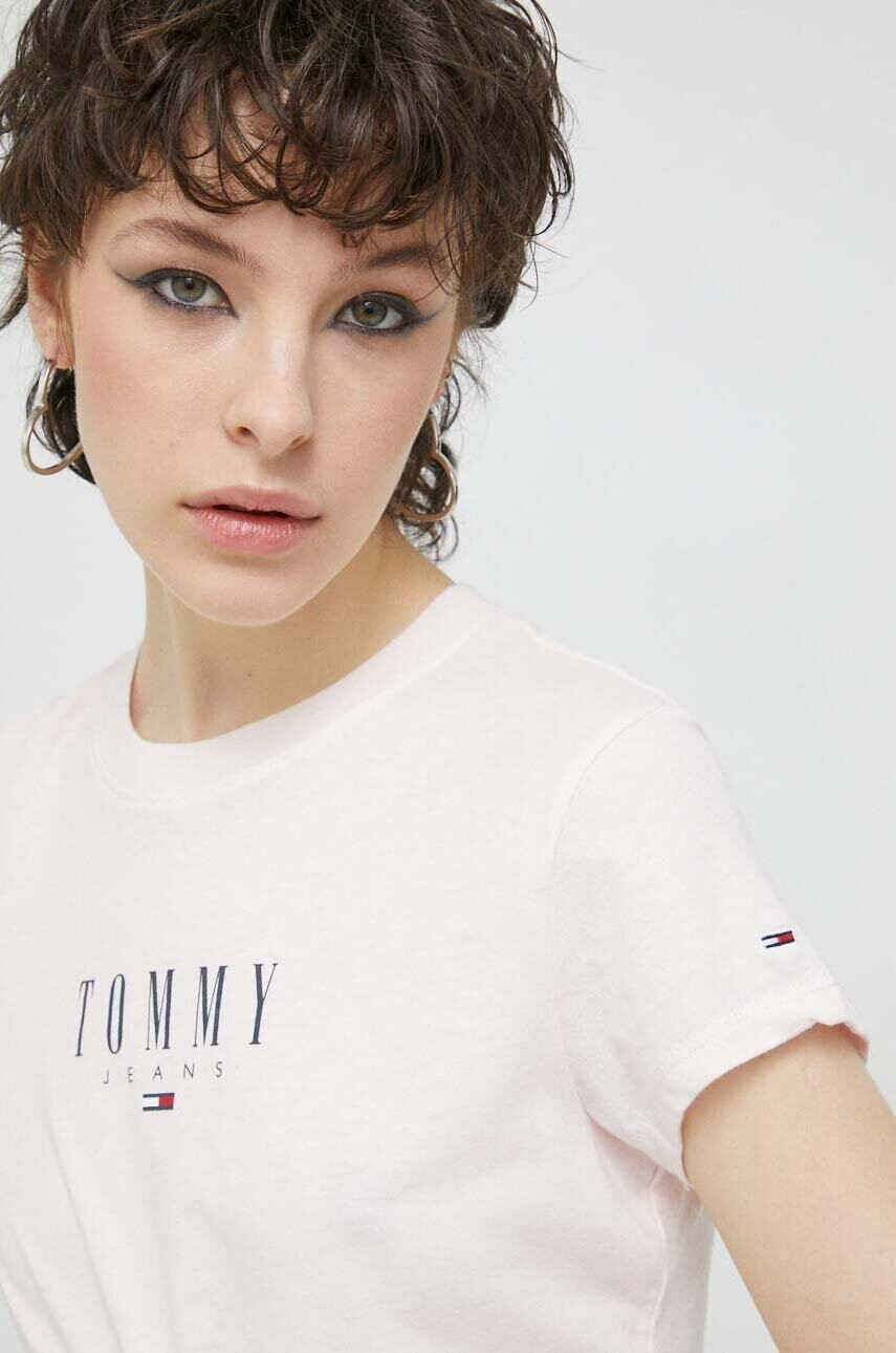 Tommy Jeans Тениска в розово - Pepit.bg