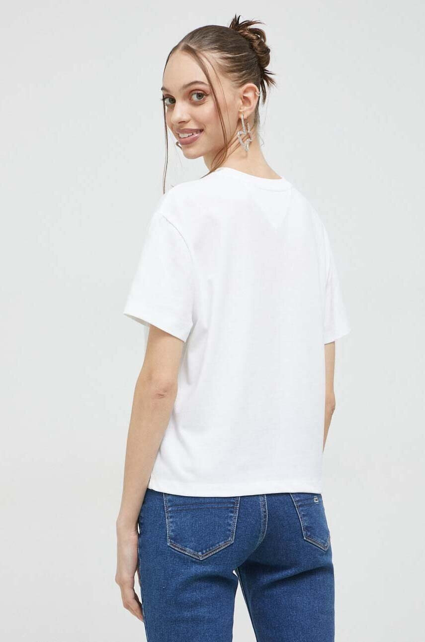 Tommy Jeans Тениска в бяло - Pepit.bg