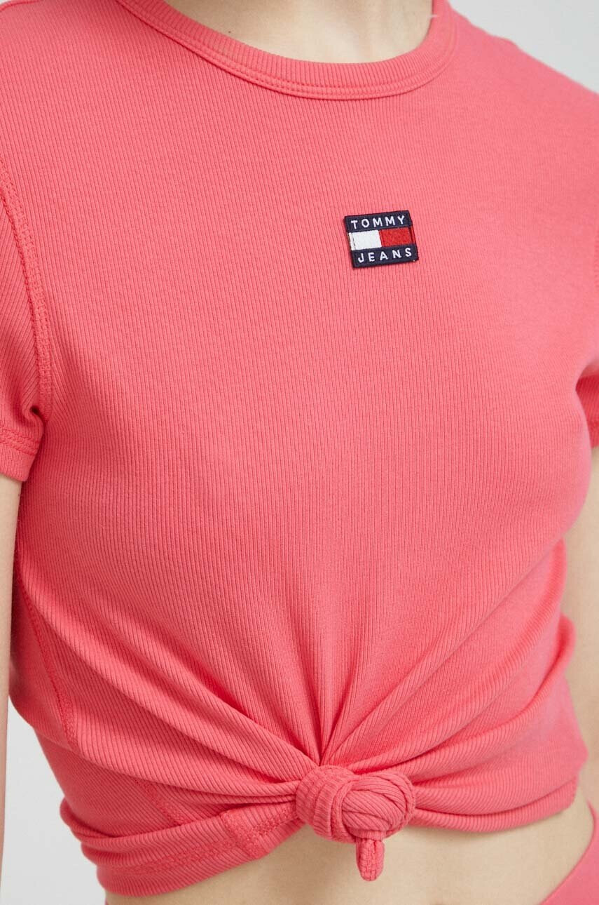 Tommy Jeans Тениска в розово - Pepit.bg