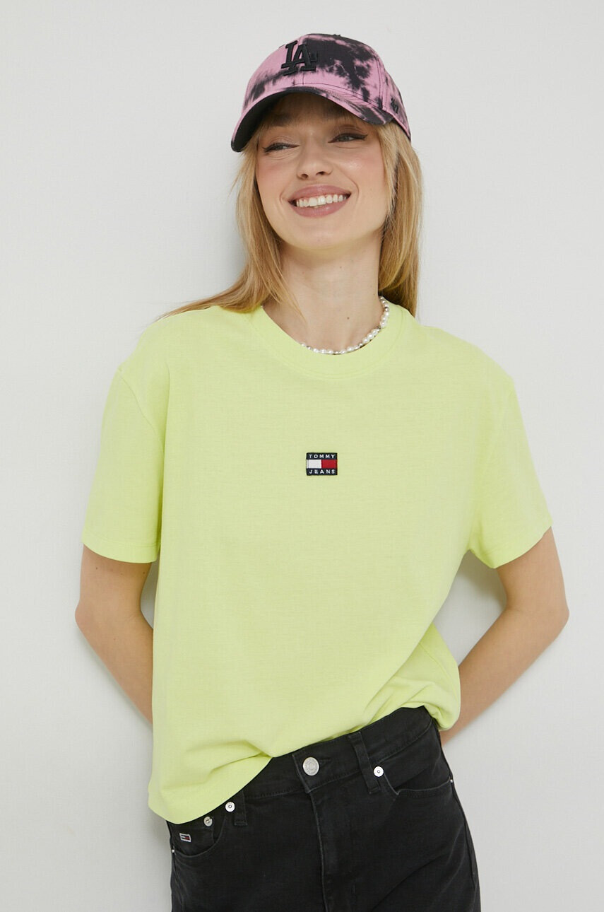 Tommy Jeans Тениска в зелено - Pepit.bg