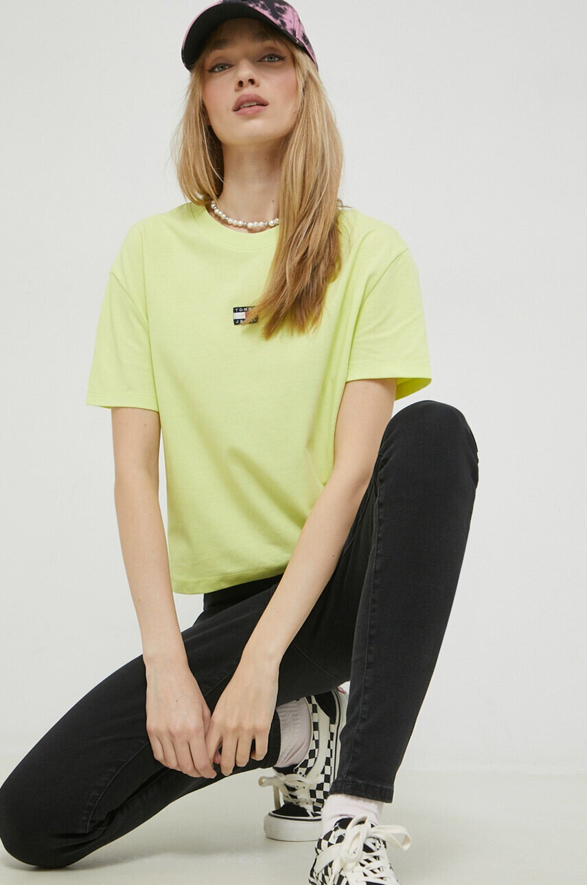 Tommy Jeans Тениска в зелено - Pepit.bg