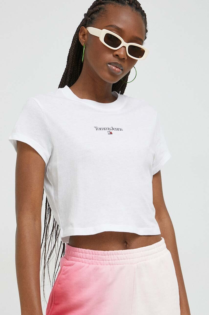 Tommy Jeans Тениска в бяло - Pepit.bg