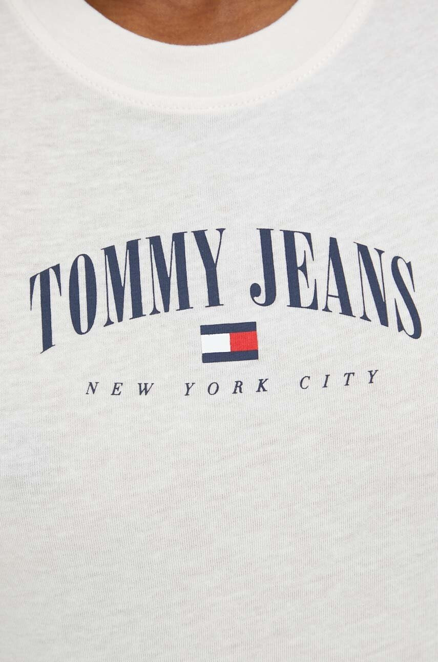 Tommy Jeans Тениска в бежово - Pepit.bg