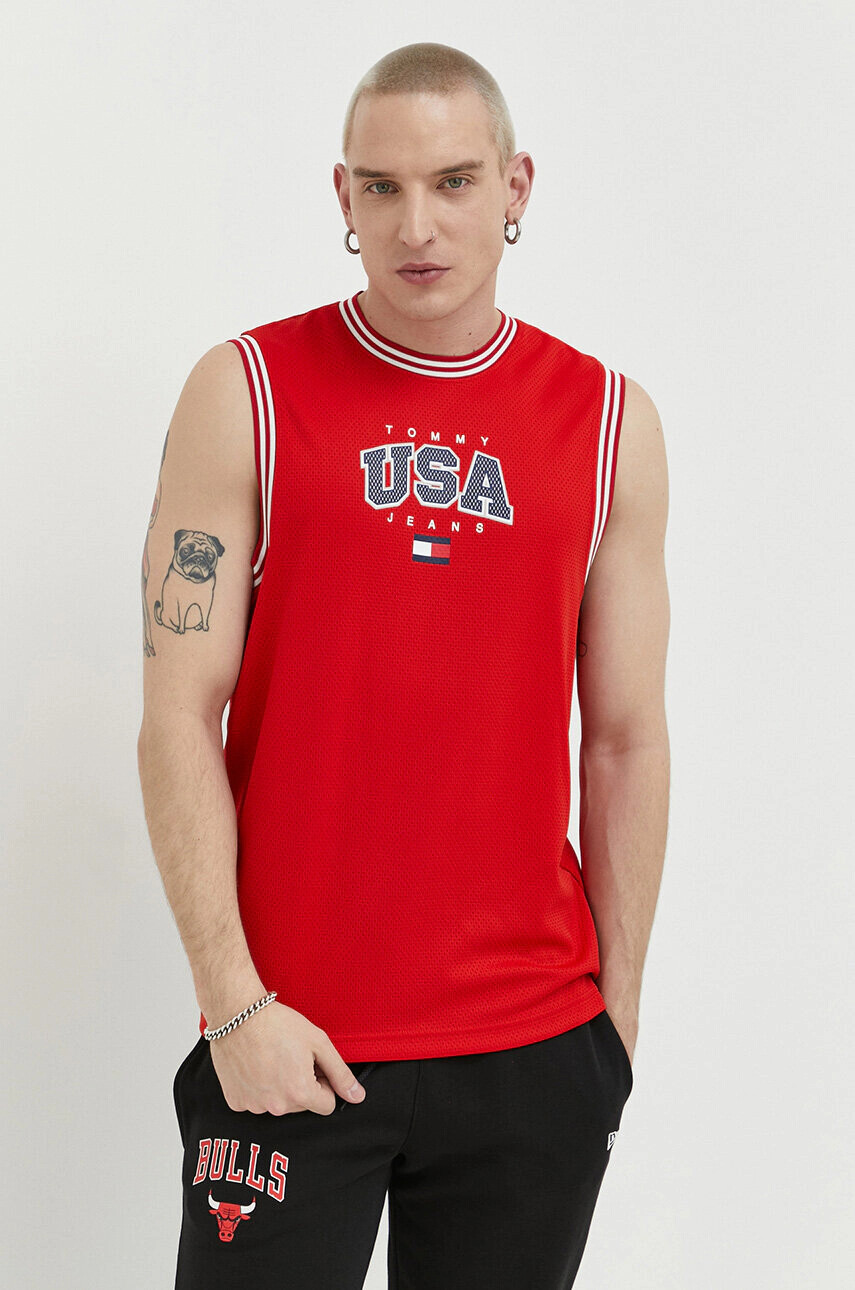 Tommy Jeans Тениска в розово - Pepit.bg