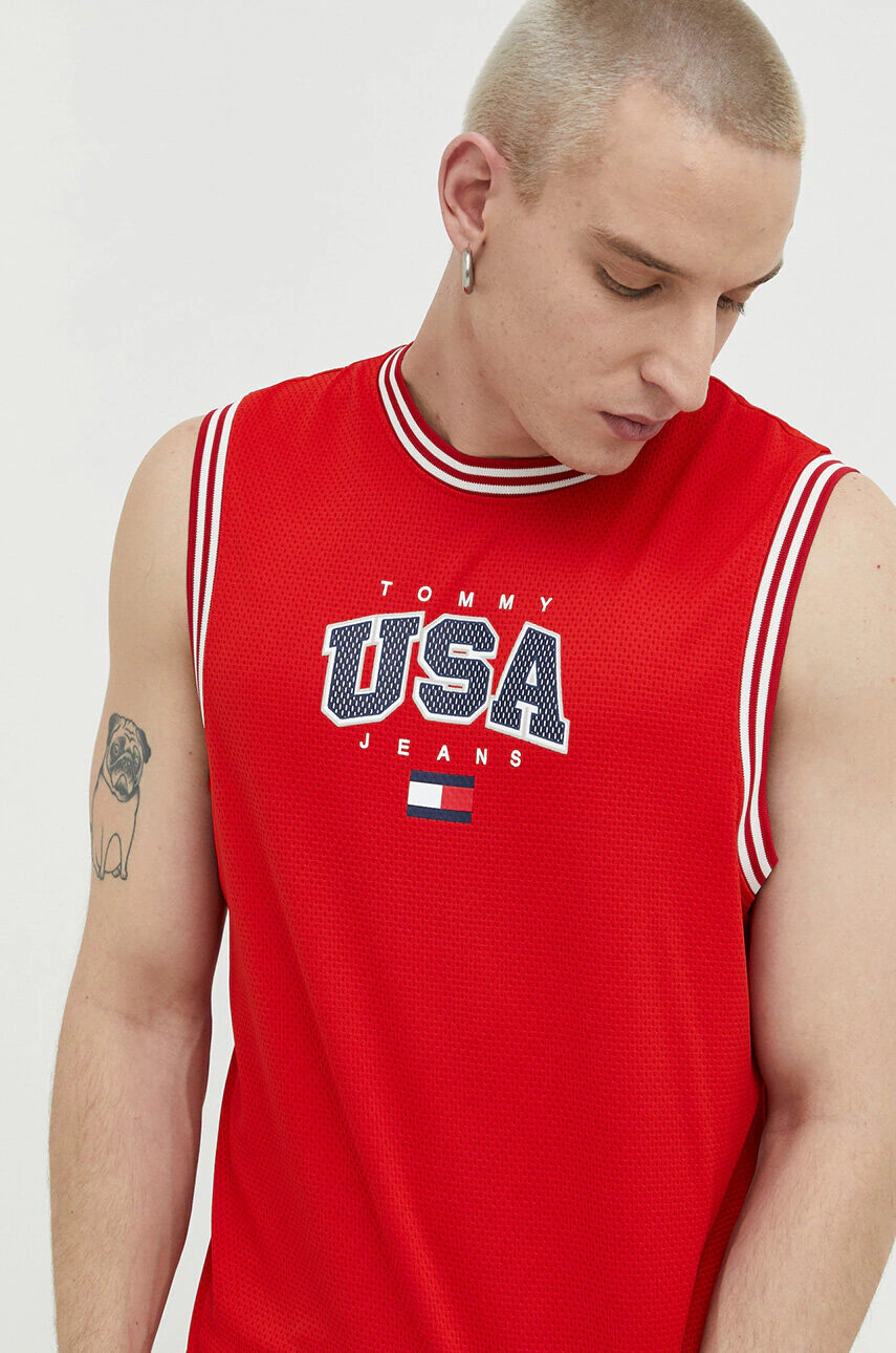 Tommy Jeans Тениска в розово - Pepit.bg