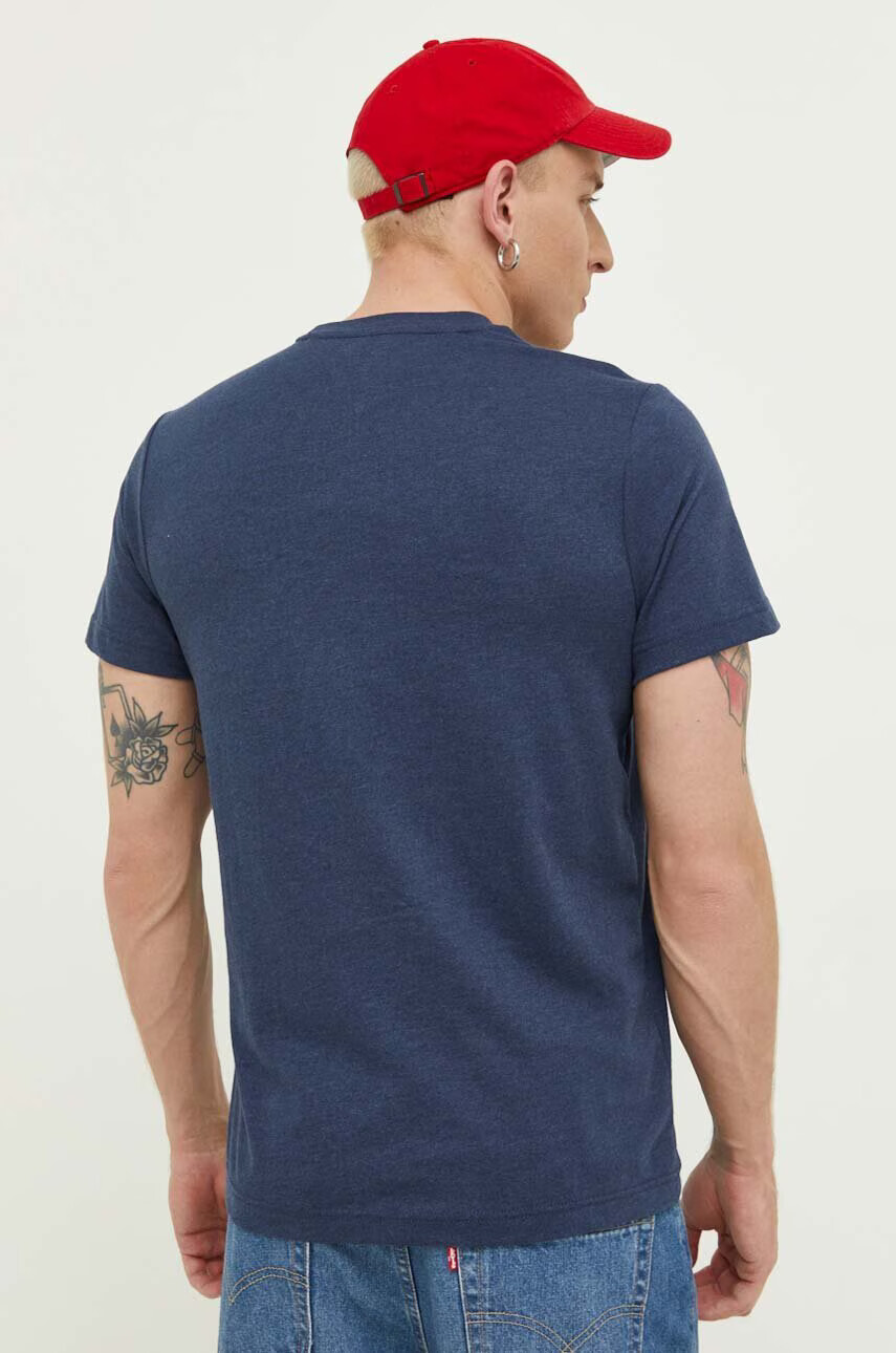 Tommy Jeans Тениска в тъмносиньо меланж на - Pepit.bg