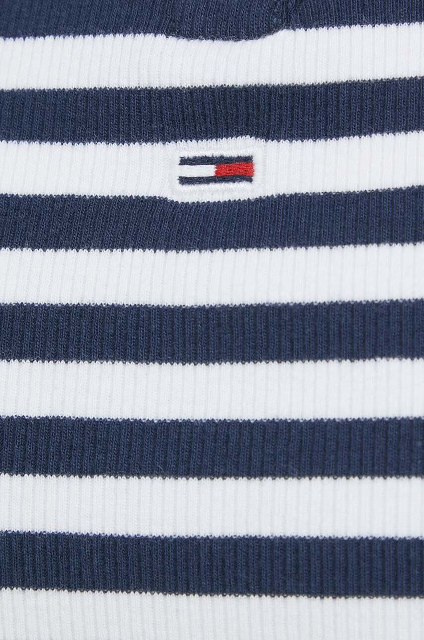 Tommy Jeans Тениска с яка в тъмносиньо - Pepit.bg