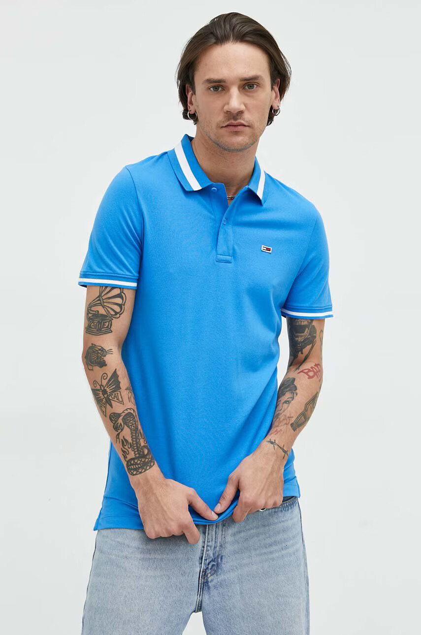 Tommy Jeans Тениска с яка - Pepit.bg