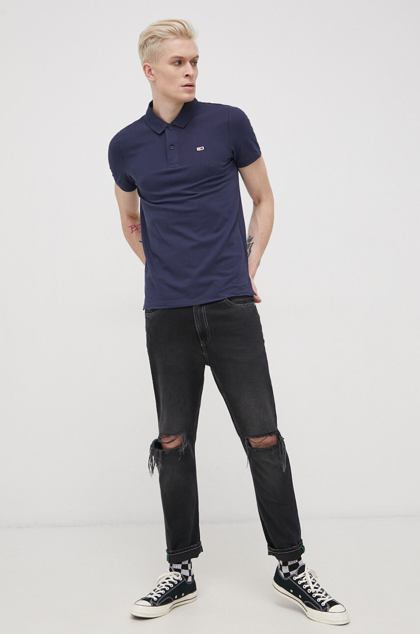 Tommy Jeans Тениска с яка - Pepit.bg