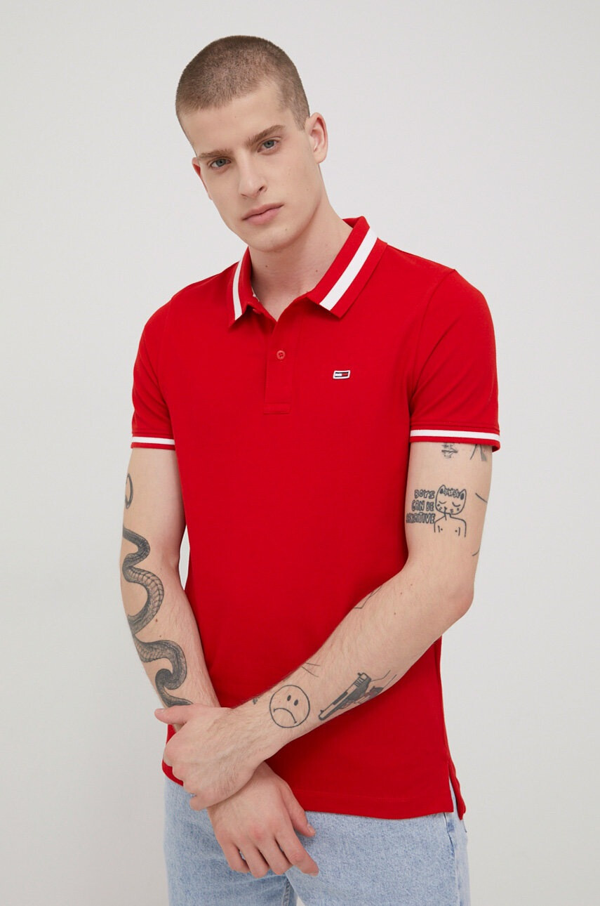 Tommy Jeans Тениска с яка - Pepit.bg