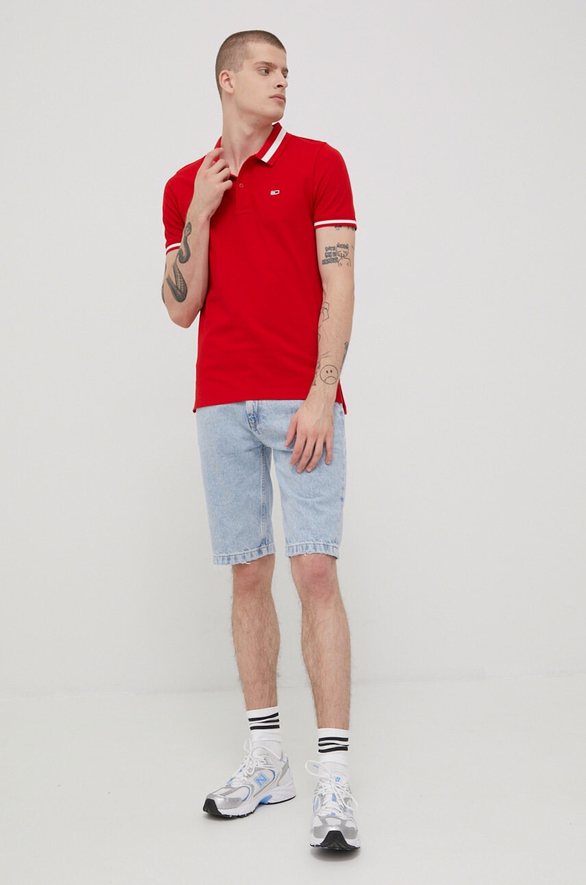 Tommy Jeans Тениска с яка - Pepit.bg