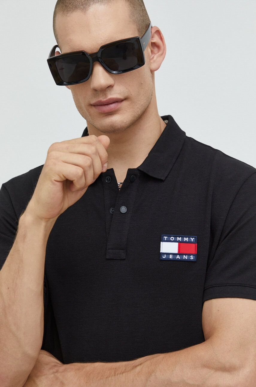 Tommy Jeans Тениска с яка - Pepit.bg