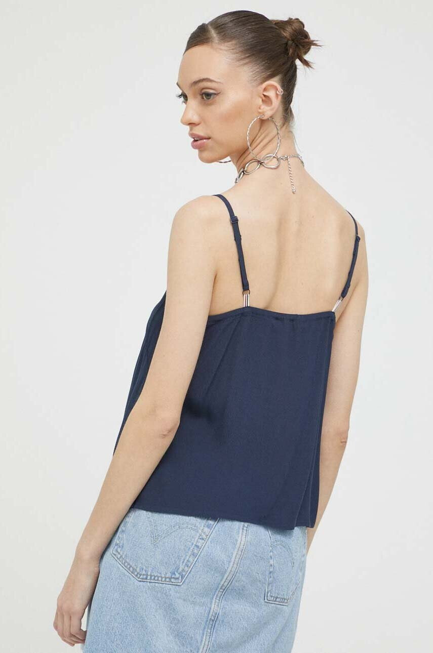 Tommy Jeans Топ дамски в тъмносиньо - Pepit.bg