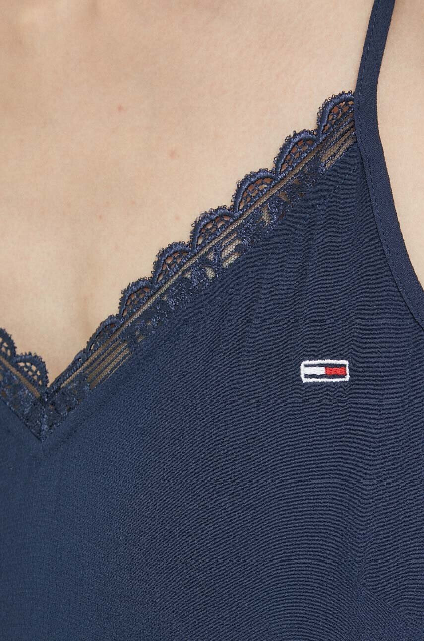Tommy Jeans Топ дамски в тъмносиньо - Pepit.bg