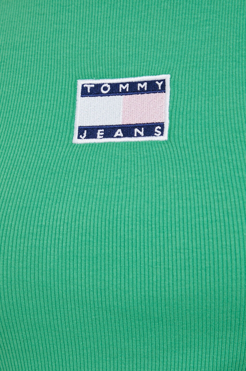 Tommy Jeans Топ дамски в зелено - Pepit.bg