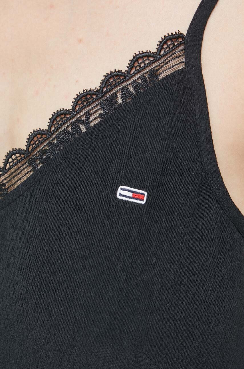 Tommy Jeans Топ дамски в черно - Pepit.bg