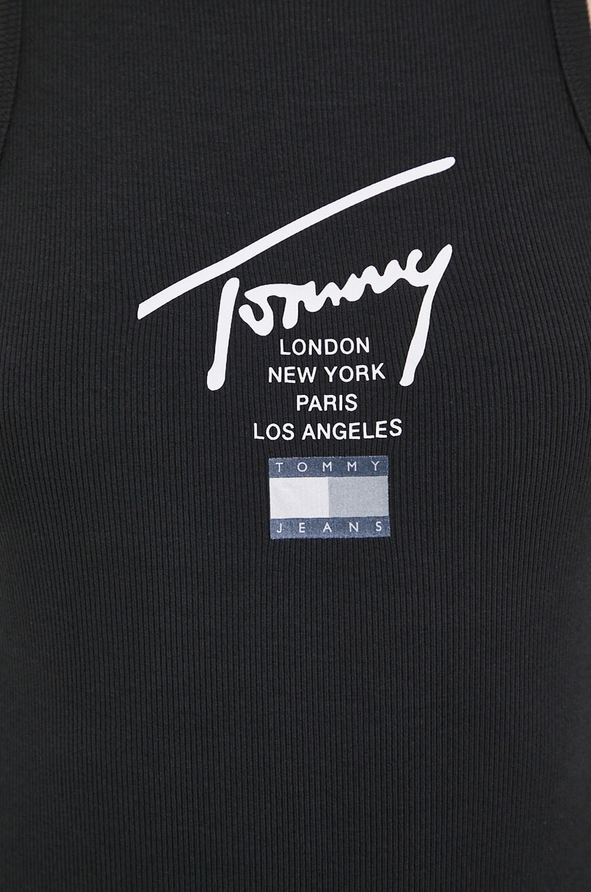 Tommy Jeans Топ дамски в черно - Pepit.bg