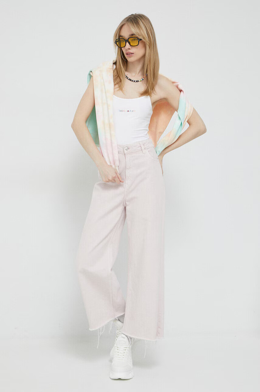 Tommy Jeans Топ дамски в черно - Pepit.bg