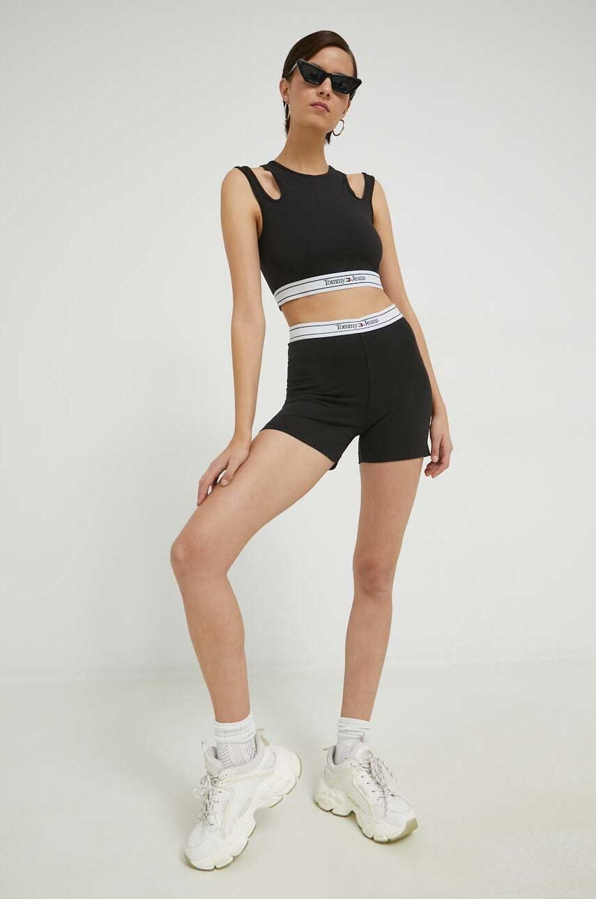Tommy Jeans Топ дамски в черно - Pepit.bg