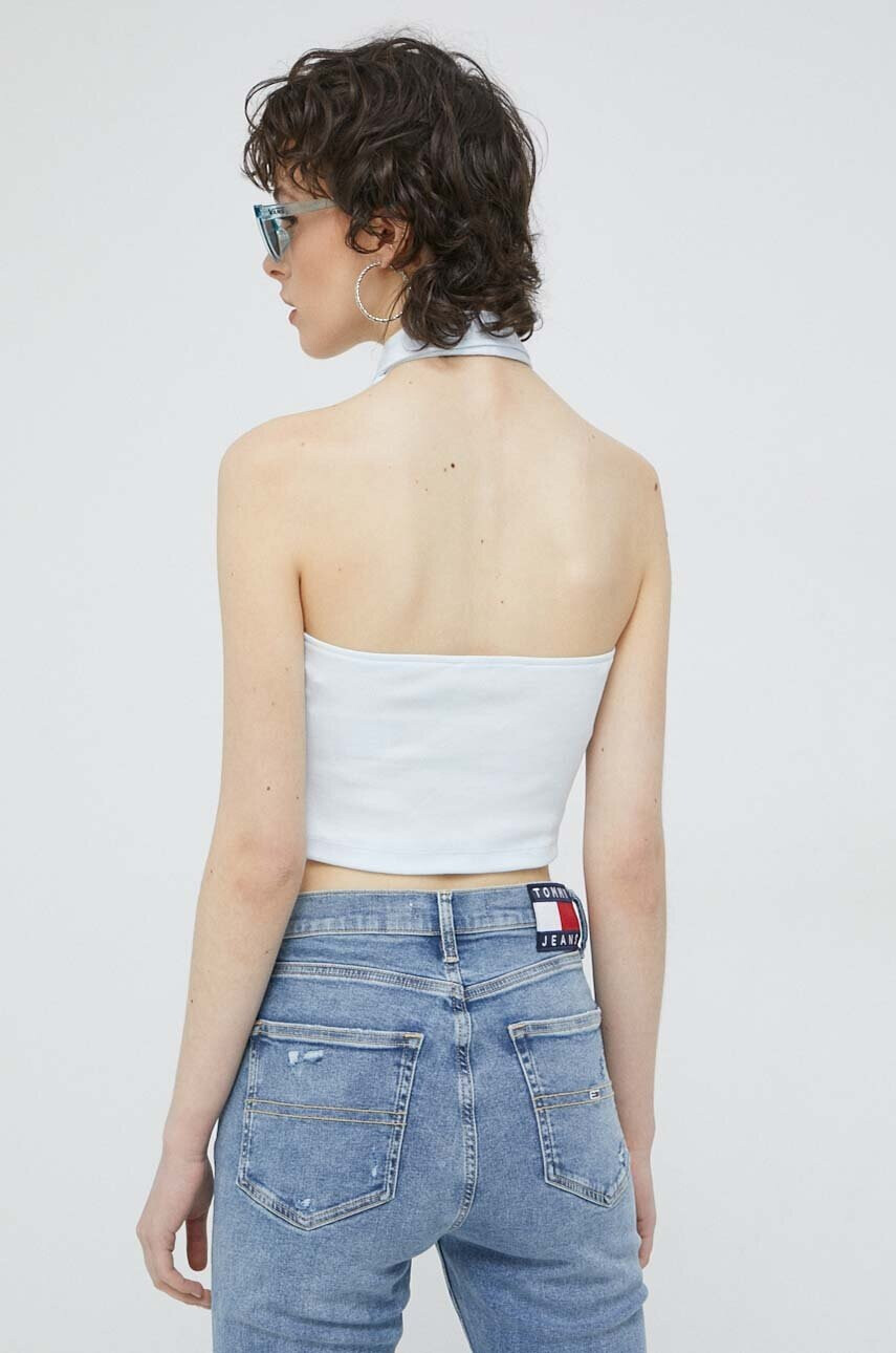 Tommy Jeans Топ дамски в синьо - Pepit.bg