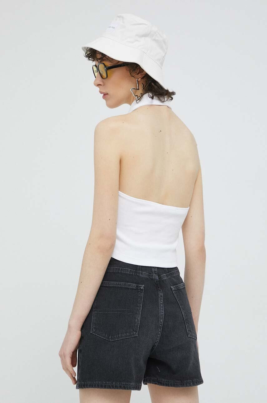 Tommy Jeans Топ дамски в бяло - Pepit.bg