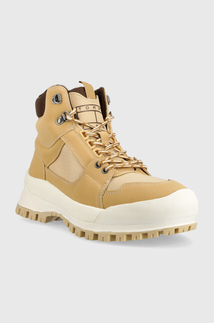 Tommy Jeans Туристически обувки Urban Boot в бежово - Pepit.bg