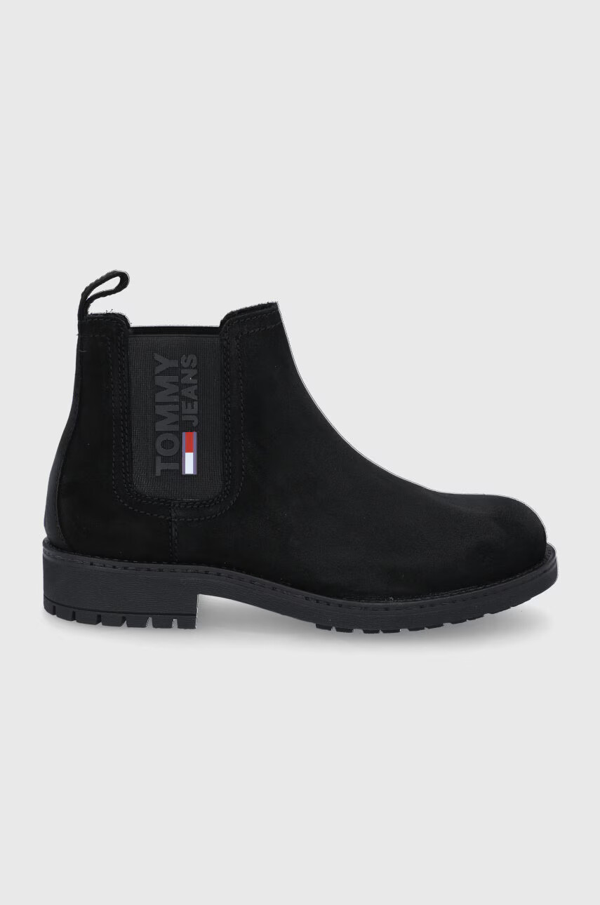 Tommy Jeans Велурени боти челси - Pepit.bg