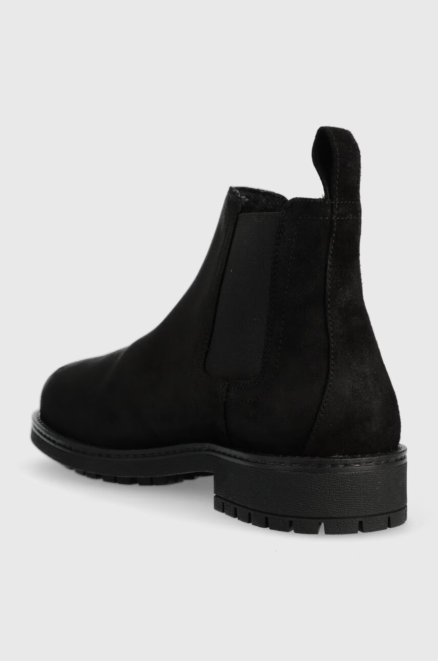 Tommy Jeans Велурени боти челси Classic Chelsea Boot в черно - Pepit.bg