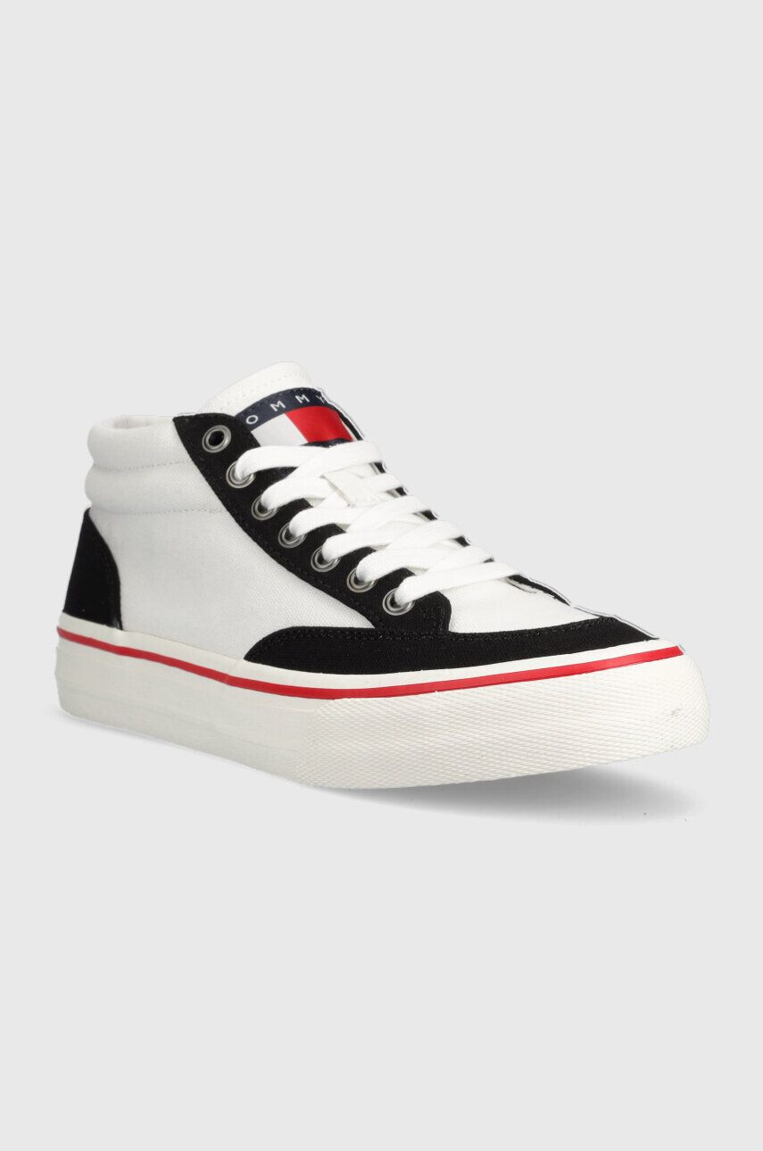 Tommy Jeans Високи кецове SKATE CANVAS MID в бяло EM0EM01154 - Pepit.bg