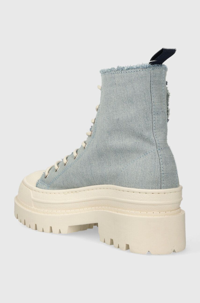 Tommy Jeans Високи кецове TJW FOXING DENIM BOOT в синьо EN0EN02348 - Pepit.bg