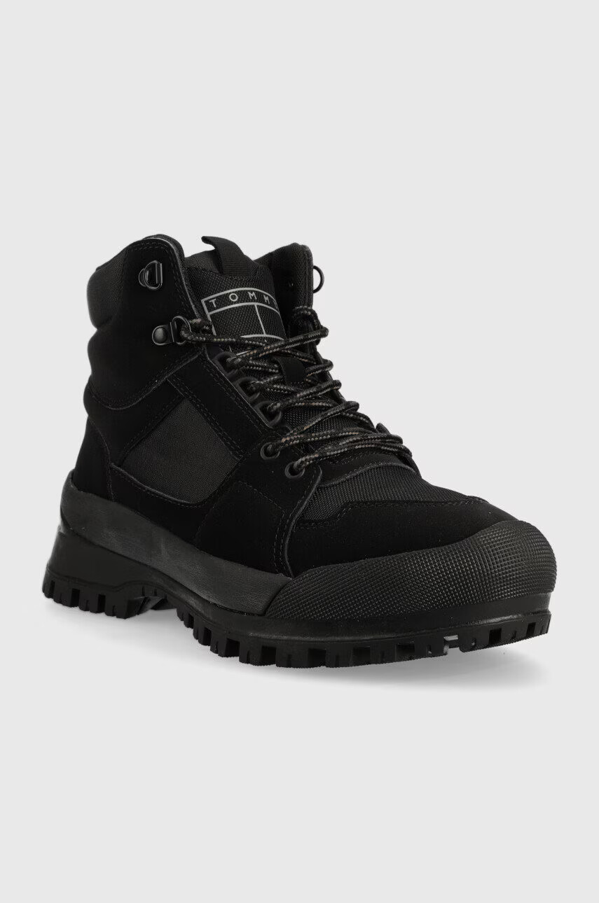 Tommy Jeans Високи обувки Urban Boot в черно - Pepit.bg
