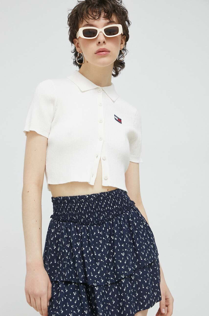 Tommy Jeans Жилетка в бежово от лека материя - Pepit.bg