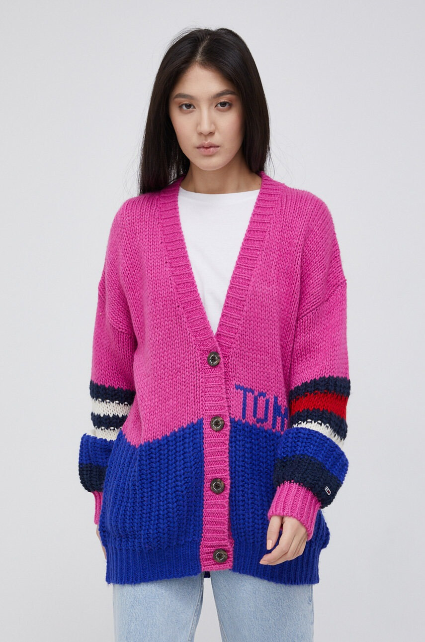 Tommy Jeans Жилетка с вълна - Pepit.bg