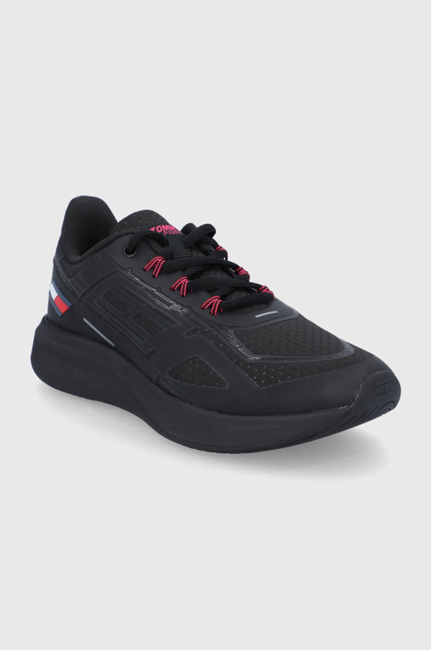 Tommy Sport Обувки в черно - Pepit.bg
