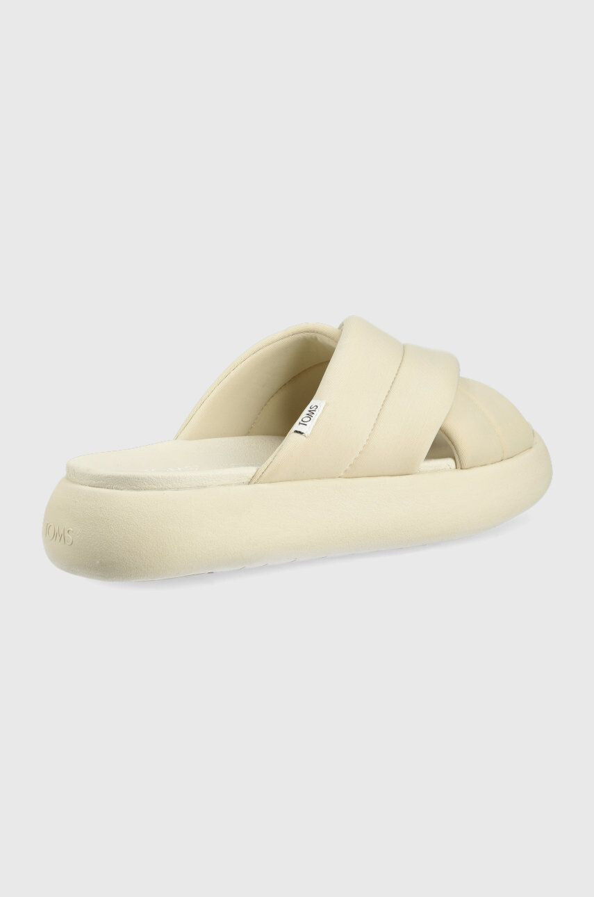 Toms Чехли Alpargata Mallow в черно с платформа - Pepit.bg