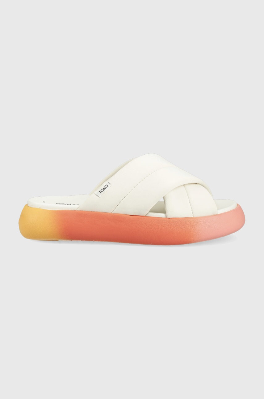 Toms Чехли Alpargata Mallow в бяло с платформа - Pepit.bg